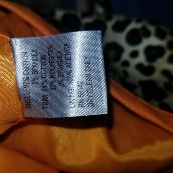 ANTHROCITE Brown & Orange Animal Print Jacket Size 2 - Picture 3 of 4